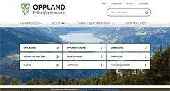 Desktop Screenshot of oppland.no