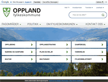 Tablet Screenshot of oppland.no